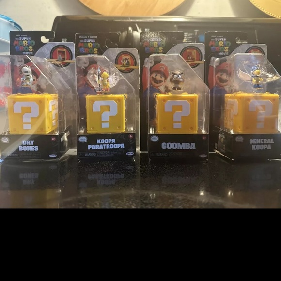 The Super Mario Bros Movie Mini Figures Lot Of 4 Koopa Pa Koopa Goomba Dry Bones - Picture 1 of 6